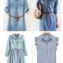  (คลิ๊ก ดูรูปตัวอย่าง) ชุดเดรสยีนส์ (denim dress) เกรดA